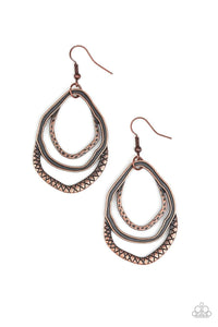 Canyon Casual - Copper Earrings - Paparazzi Accessories - Sassysblingandthings