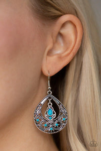 All-Girl Glow - Blue Earrings - Paparazzi Accessories - Sassysblingandthings