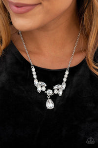 Unrivaled Sparkle - White Necklace - Paparazzi Accessories - Sassysblingandthings