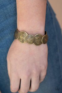 Pleasantly Posy - Brass Bracelet - Paparazzi Accessories - Sassysblingandthings