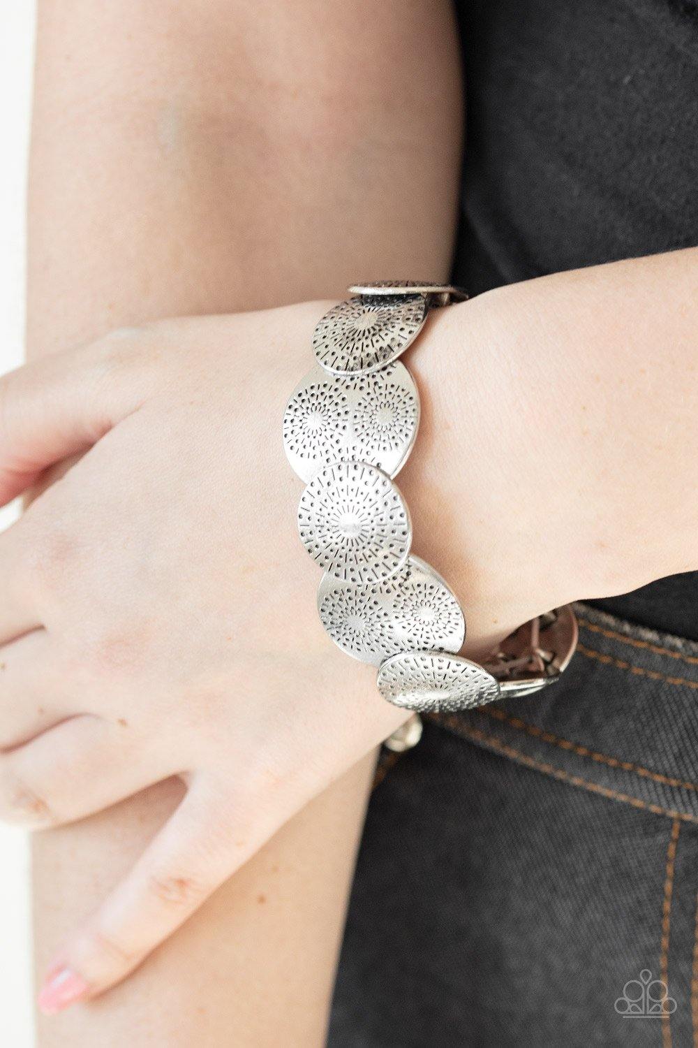 Pleasantly Posy - Silver Bracelet - Paparazzi Accessories - Sassysblingandthings
