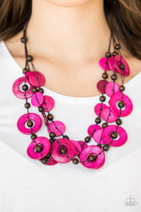 Catalina Coastin Necklace - Pink Necklace - Paparazzi Accessories - Sassysblingandthings