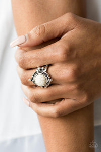 Prone To Wander - White Ring - Paparazzi Accessories - Sassysblingandthings