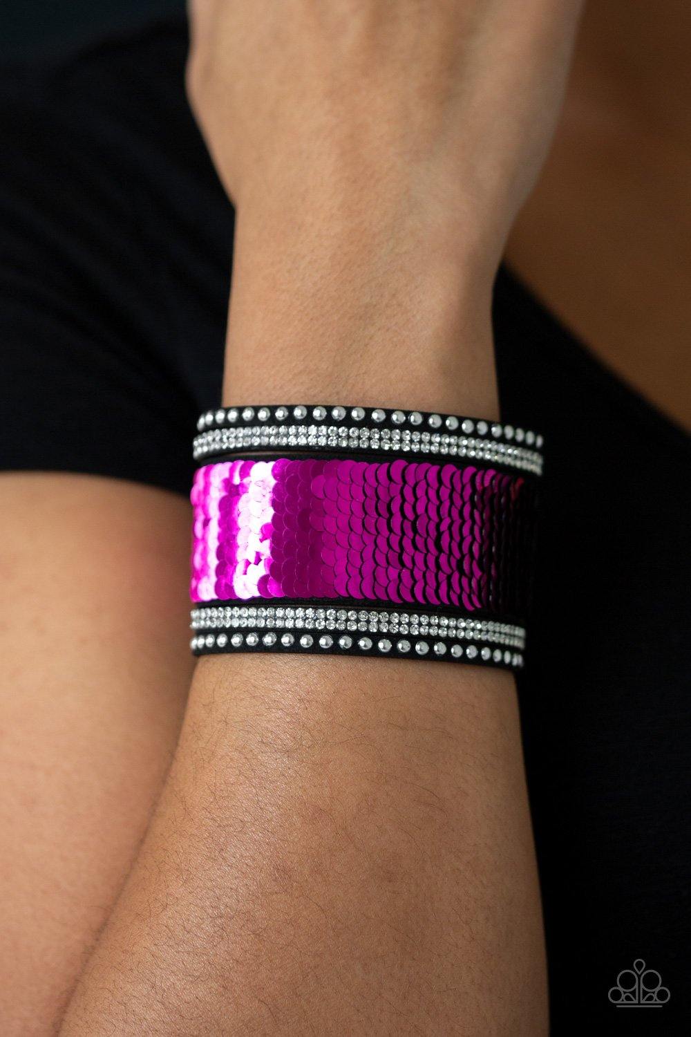 MERMAIDS Have More Fun - Pink Bracelet - Paparazzi Accessories - Sassysblingandthings