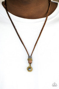 Ringmaster - Brown Necklace - Paparazzi Accessories