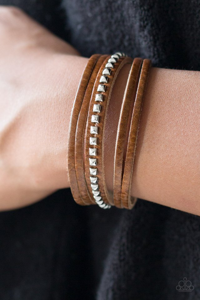 rogue-rebel-brown-bracelet-paparazzi-accessories