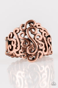 dizzy-demure-copper-ring-paparazzi-accessories