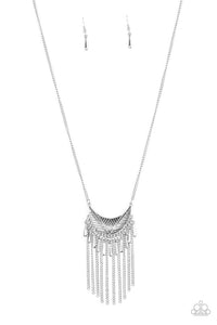 happy-is-the-huntress-silver-necklace-paparazzi-accessories