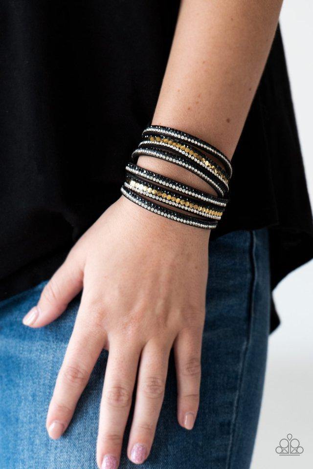 rock-star-attitude-black-gold-bracelet-paparazzi-accessories