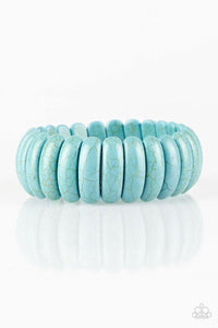 Peacefully Primal - Blue Bracelet - Paparazzi Accessories - Sassysblingandthings