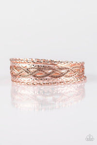 Straight Street - Rose Gold Bracelet - Paparazzi Accessories - Sassysblingandthings