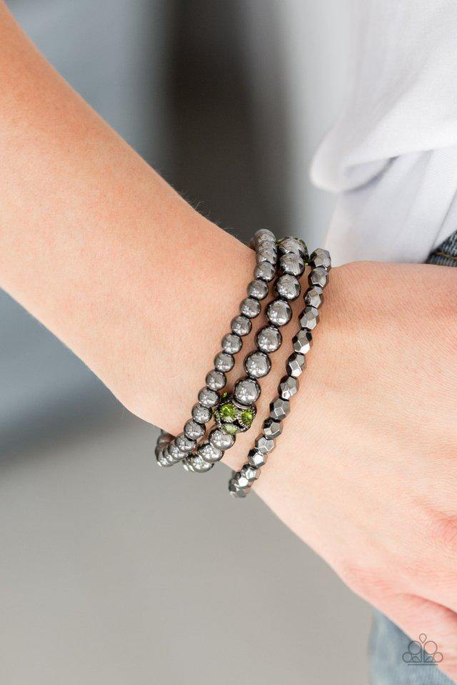 noticeably-noir-green-bracelet-paparazzi-accessories