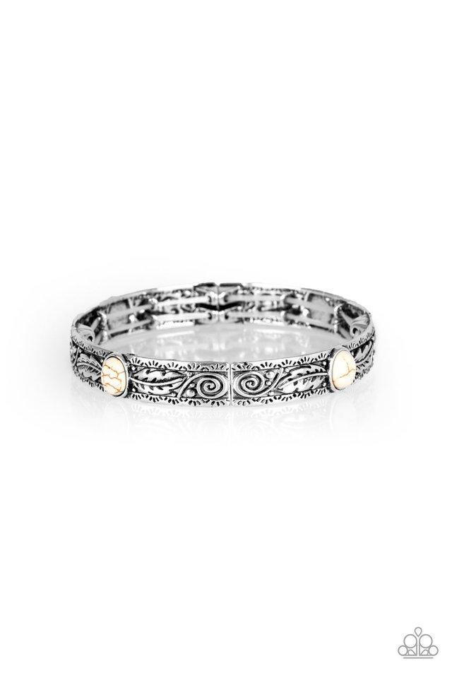 Paparazzi Bracelet ~ Breathtaking Ball - White – Paparazzi Jewelry | Online  Store | DebsJewelryShop.com