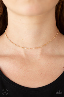 Take A Risk - Gold Necklace - Paparazzi Accessories