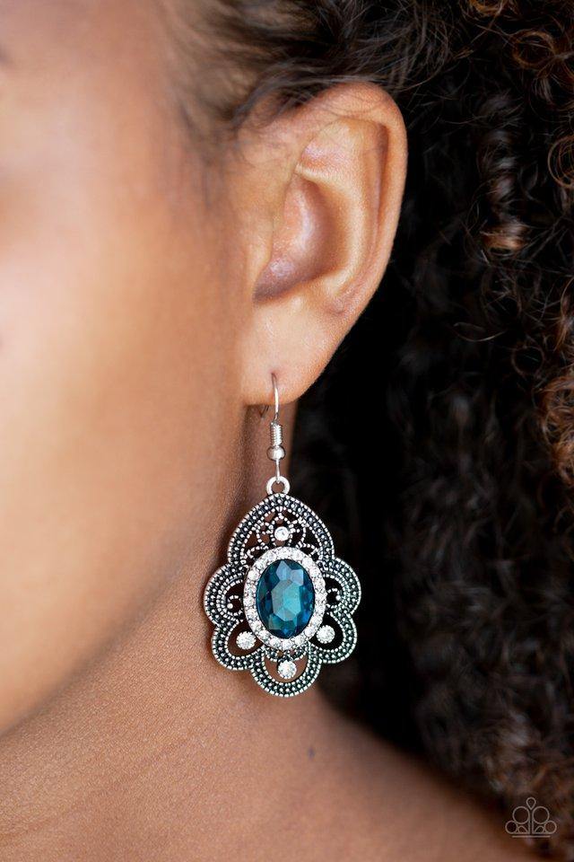 reign-supreme-blue-earrings-paparazzi-accessories