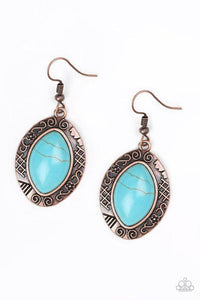 Aztec Horizons - Copper Earrings - Paparazzi Accessories - Sassysblingandthings
