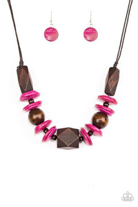 Pacific Paradise - Pink Necklace - Paparazzi Accessories - Sassysblingandthings