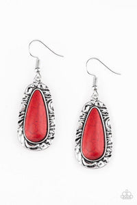 Cruzin Colorado - Red Earrings - Paparazzi Accessories - Sassysblingandthings