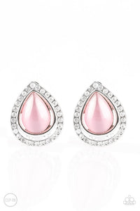 noteworthy-shimmer-pink-clip-on-earrings-paparazzi-accessories