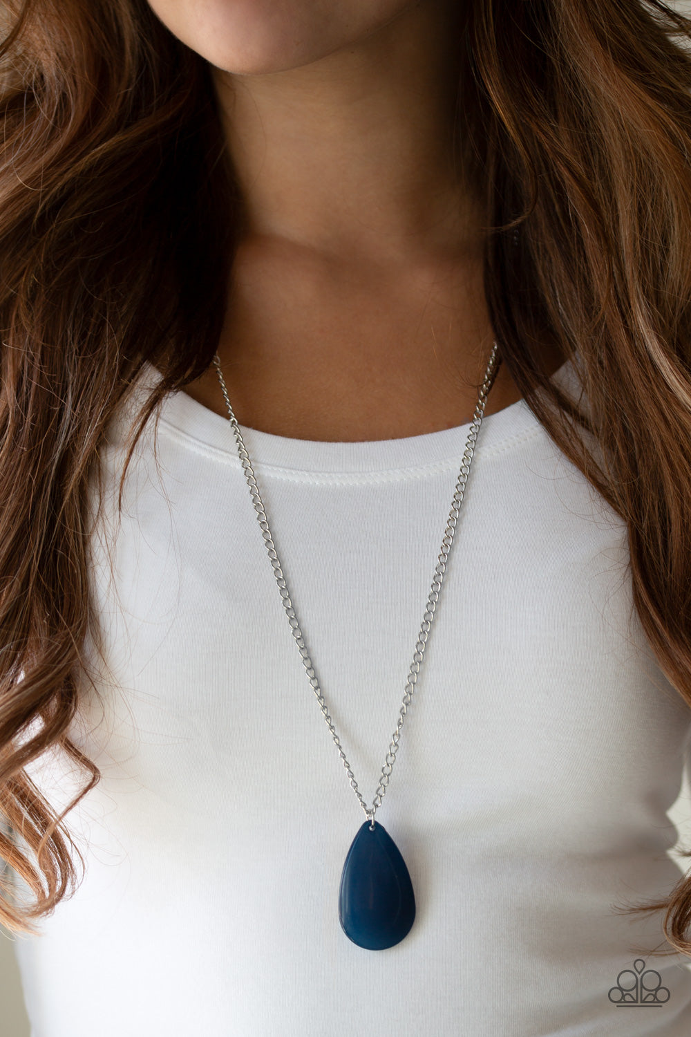 So Pop-YOU-lar - Blue Necklace - Paparazzi Accessories