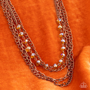 Extravagant Elegance - Copper Necklace - Paparazzi Accessories