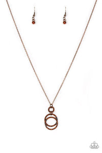 Timeless Trio - Copper Necklace - Paparazzi Accessories - Sassysblingandthings