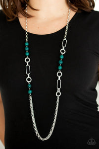 CACHE Me Out - Green Necklace - Paparazzi Accessories