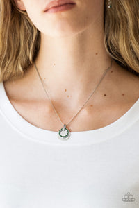 Front and CENTERED - Green Necklace - Paparazzi Accessories