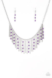 Harlem Hideaway - Purple Necklace - Paparazzi Accessories - Sassysblingandthings