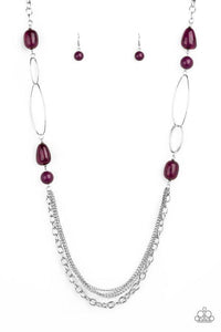 Pleasant Promenade - Purple Necklace - Paparazzi Accessories - Sassysblingandthings