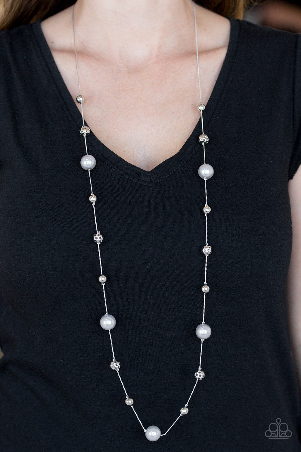Eloquently Eloquent - Silver Necklace - Paparazzi Accessories