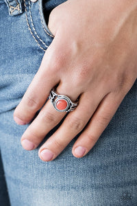 peacefully-peaceful-orange-ring-paparazzi-accessories
