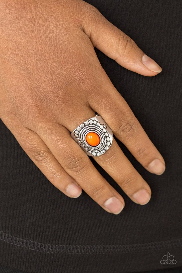 ZEN To One - Orange Ring - Paparazzi Accessories
