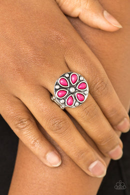 Color Me Calla Lily - Pink Ring - Paparazzi Accessories
