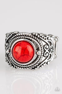 Stand Your Ground - Red Ring - Paparazzi Accessories - Sassysblingandthings