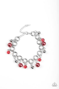 Fancy Fascination - Red Bracelet - Paparazzi Accessories - Sassysblingandthings