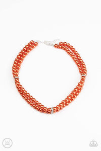 Put On Your Party Dress - Orange Necklace - Paparazzi Accessories - Sassysblingandthings