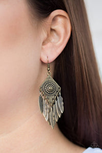 western-rattler-brass-earrings-paparazzi-accessories