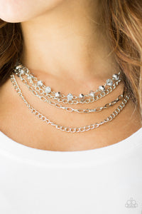 Extravagant Elegance - Silver Necklace - Paparazzi Accessories