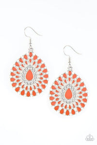 City Chateau - Orange Earrings - Paparazzi Accessories - Sassysblingandthings