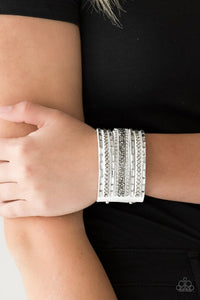 rhinestone-rumble-white-bracelet-paparazzi-accessories