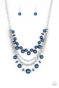 Rockin Rockette - Blue Necklace - Paparazzi Accessories - Sassysblingandthings