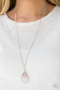 teardrop-tranquility-pink-necklace-paparazzi-accessories