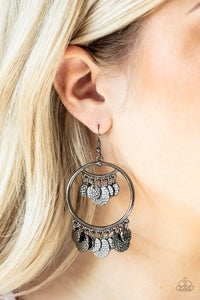 All-CHIME High - Black Earrings - Paparazzi Accessories - Sassysblingandthings