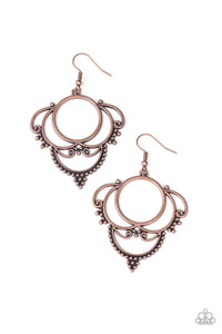Metallic Macrame - Copper Earrings - Paparazzi Accessories - Sassysblingandthings