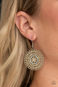 PINWHEEL and Deal - Brown Earrings - Paparazzi Accessories - Sassysblingandthings