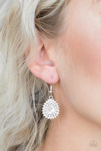 Star-Crossed Starlet - White Earrings - Paparazzi Accessories - Sassysblingandthings