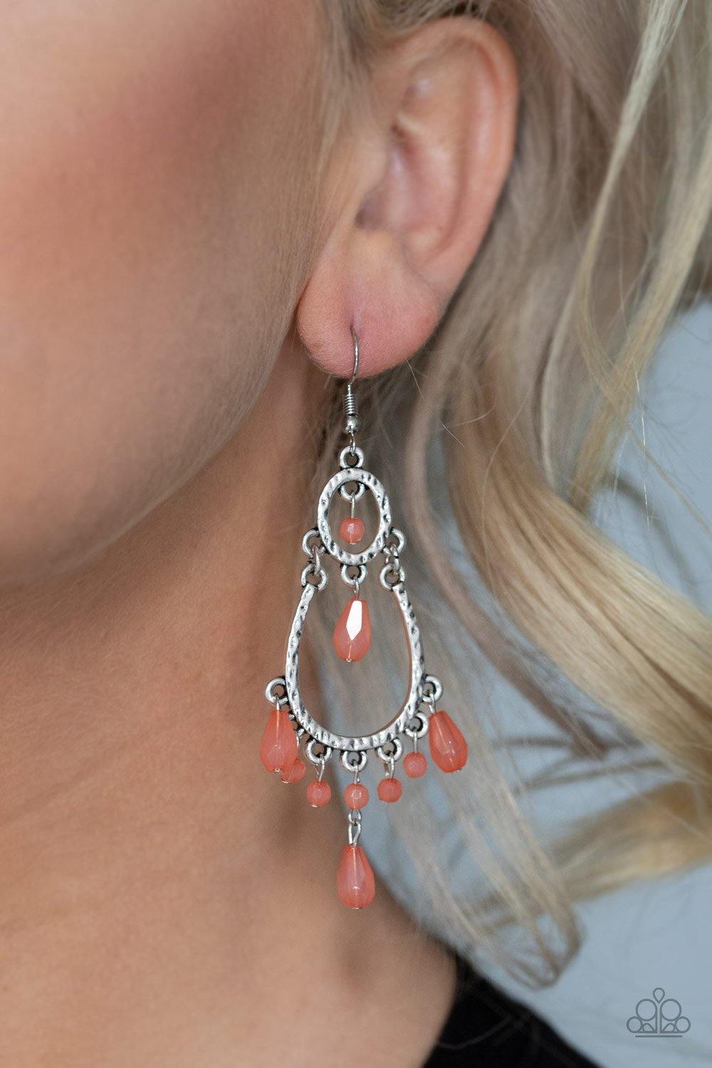 Summer Sorbet - Orange Earrings - Paparazzi Accessories - Sassysblingandthings