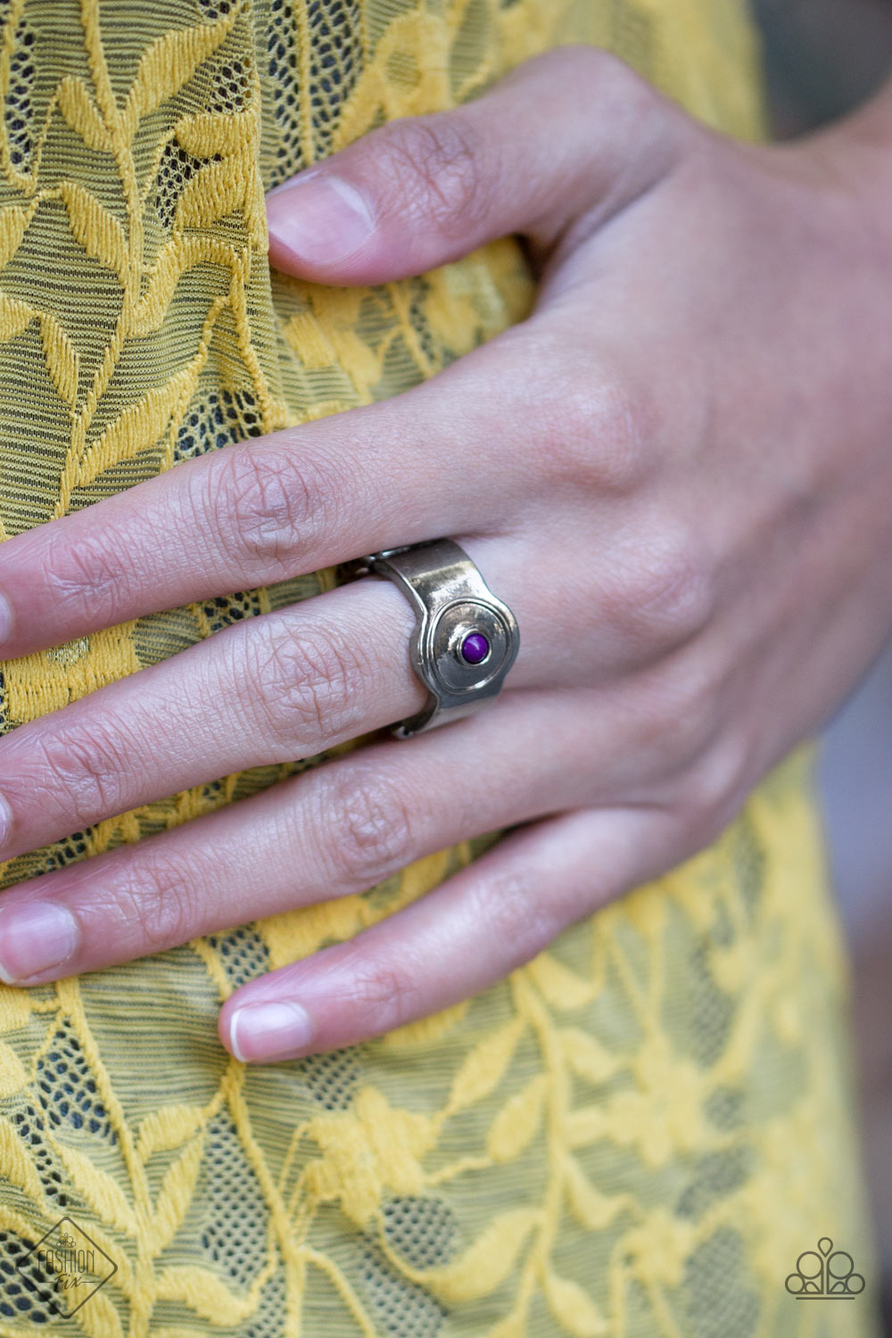 Cant BEAD That! - Purple Ring - Paparazzi Accessories