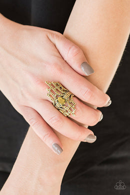 Modern Muse - Brass Ring - Paparazzi Accessories